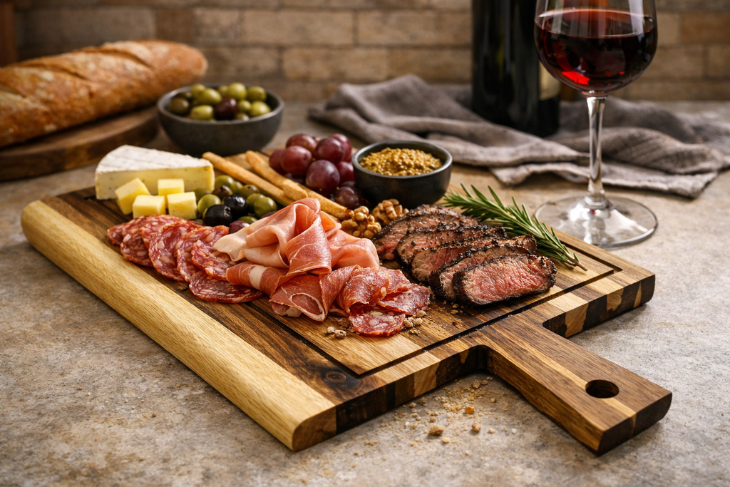 Luxe Houten snijplank 52,5x25x2 cm rechthoek 1.13002ACA