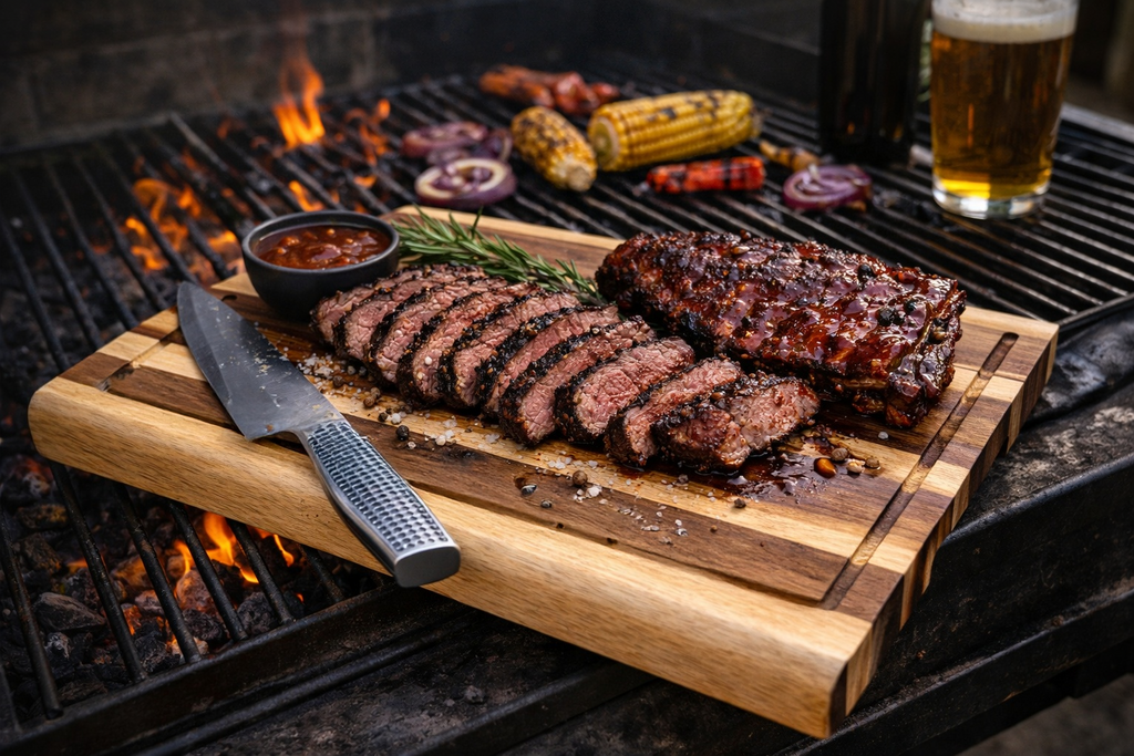 Luxe Houten snijplank 40x30x3 cm rechthoek 1.13003ACA